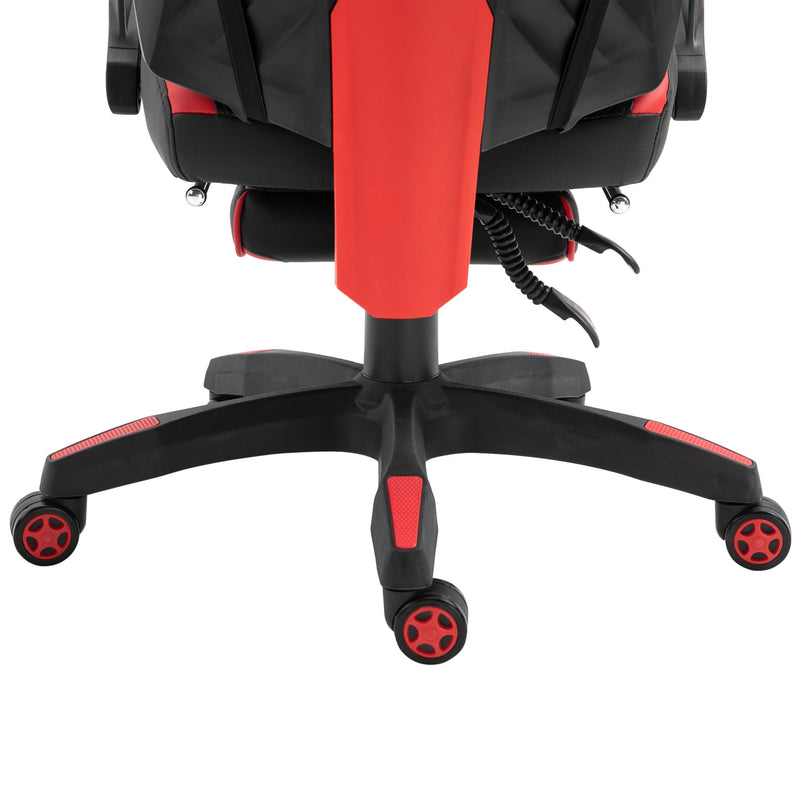 Cadeira de escritorio gaming ergonômica Altura ajustável Encosto ajustável Vermelho