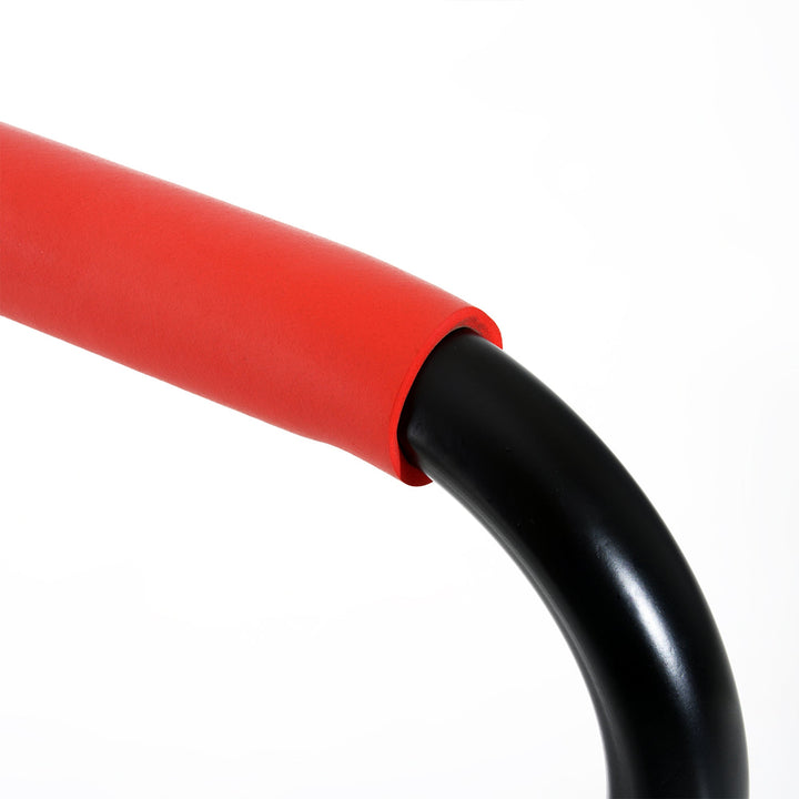 Suporte de treino de barras paralelas para flexões inclinadas construção muscular Calistênicos 63x41x73 cm Preto