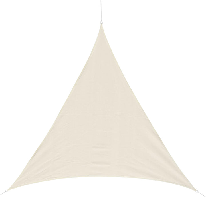 Toldo vela triangular 4x4x4m para jardim varanda Creme