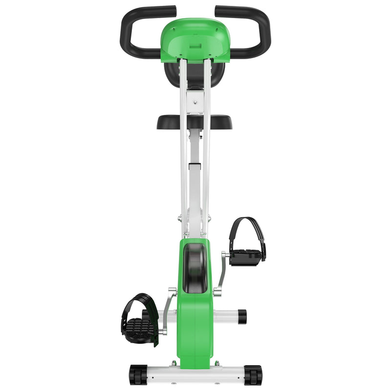 Bicicleta estática para exercícios profissionais Altura ajustável 43x97x109 cm Verde