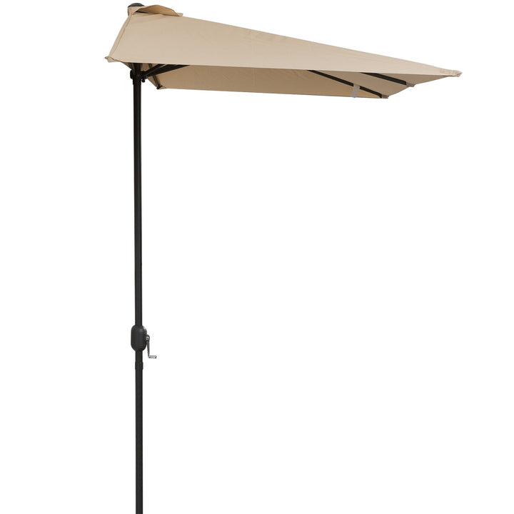 Guarda-sol de meia tela de jardim Parasol do pátio Terraço Retângulo 230x130x245 cm