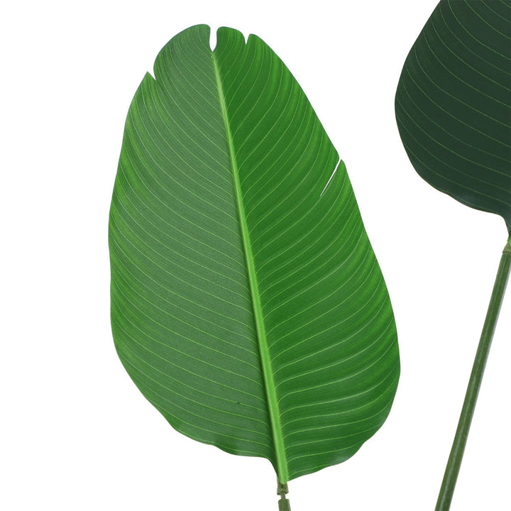 Planta Artificial com grandes folhas de palmeira Árvore realista com pote 10 folhas ?18x180cm