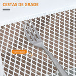 Carrinho de Cozinha com Rodas Carrinho de Armazenamento com Gaveta 2 Prateleiras e Rodas com Freios para Casa de Banho Sala de Estar Dormitório 43,9x30,5x75,6cm Branco e Madeira Natural