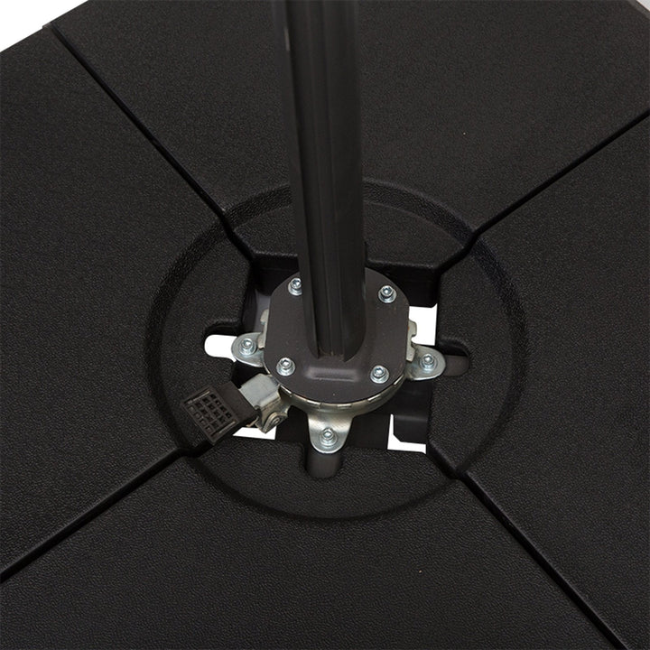 Base de guarda-sol de 4 peças para Peso do medidor Suporte para Parasol do pátio