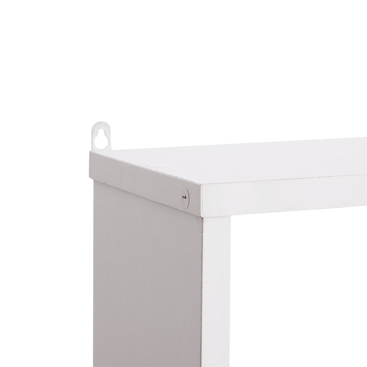 Prateleira de parede decorativa Conjunto de 8 prateleiras Estante para CDs Estantes Flutuantes Cubos Modernos 85x14,5x47,5cm Carga 20kg Madeira