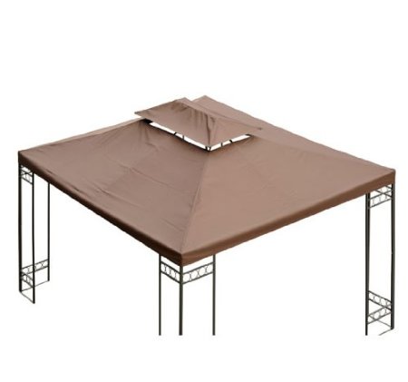 Teto substituição de toldo cobertura superior com 8 Furos 3x4m Marrom