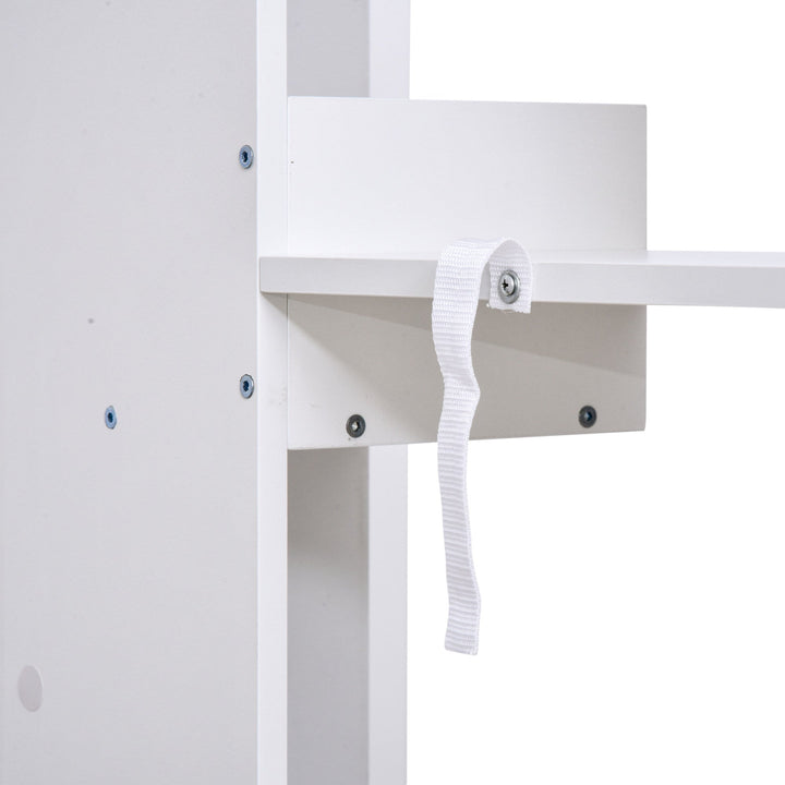 Prateleiras de 6 Níveis Irregular Moderno Anti-tombamento 60x21x162,5 Branco