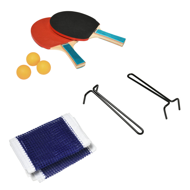 Mesa de Ping Pong Dobrável para Interiores e Exteriores Mesa de Ping Pong Profissional Tamanho Padrão com Rede Raquetes e 3 Bolas 274x152,5x76 cm Verde