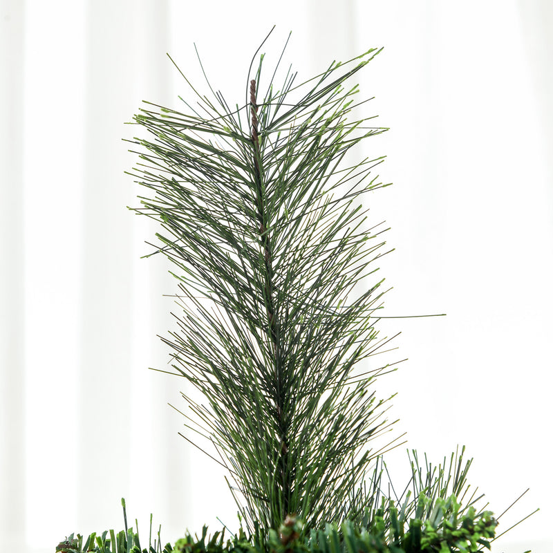 Árvore de Natal Artificial 180 cm Árvore de Natal com 648 Ramos de Agulha de Pinheiro Fácil de Montar e Base Desmontável de Aço Ø70x180 cm Verde