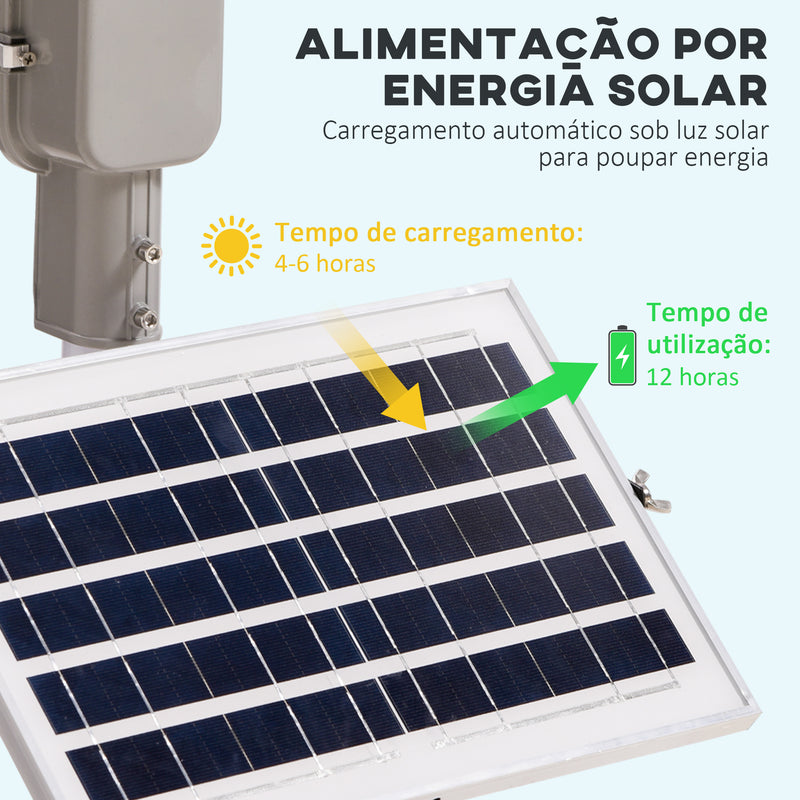 Candeeiro Solar de Exterior com 54 LED Candeeiro de Parede de Alumínio IP65 Impermeável com Iluminação Branco Frio e Controlo Remoto para Jardim Pátio 68x37x16 cm Prata