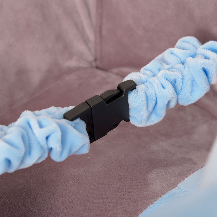 Cavalo Baloiço com Rodas e Forma de Elefante Cavalo Baloiço para Bebés acima de 18 Meses com Músicas Infantis e Cinto de Segurança Carga Máxima 60 kg 60x35x45 cm Azul