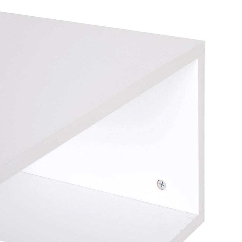 Mesa Auxiliar Madeira Branco 50 x 50 x 50 cm