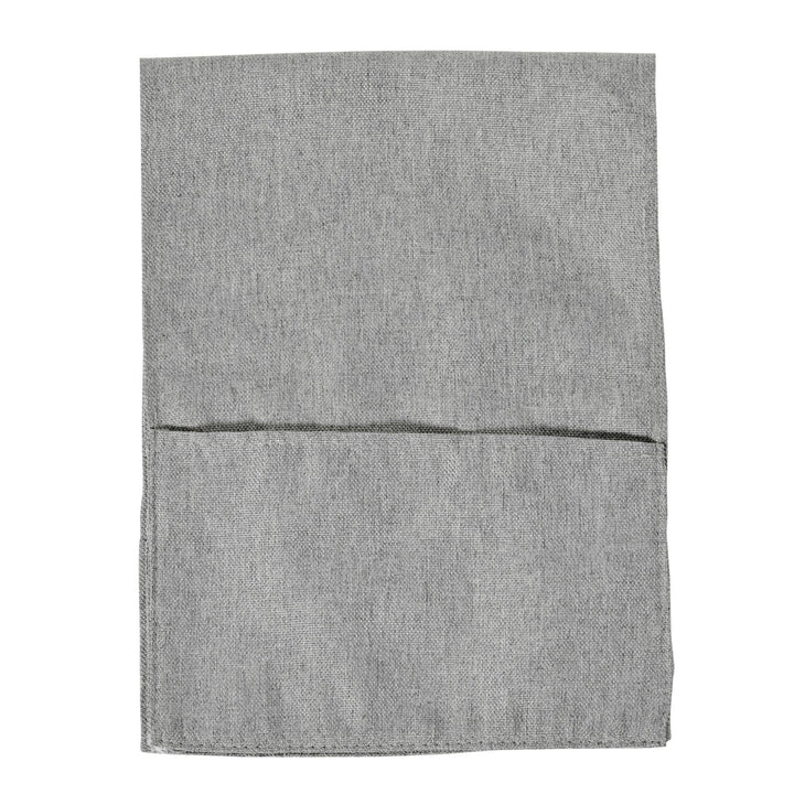 Mesa Auxiliar de Sofá em Forma de C com Bolsa de Armazenamento Removível Mesa Lateral para Sala de Estar Dormitório Escritório 37x48x55,8cm Carvalho e Branco