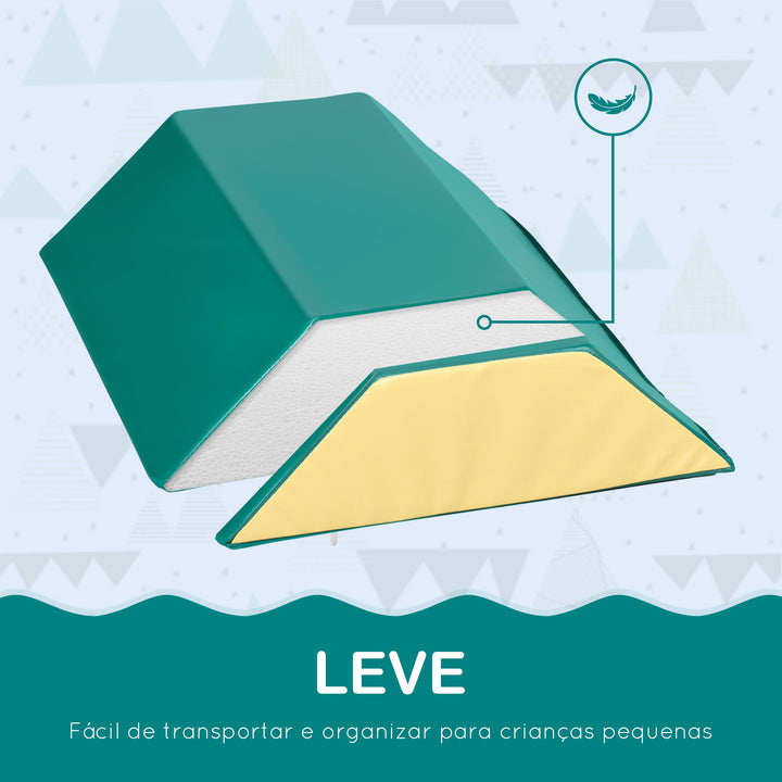 Conjunto de 5 Blocos para Crianças de 18-36 Meses Brinquedo de Construção para Aprendizagem Infantil 48x48x48cm Multicor