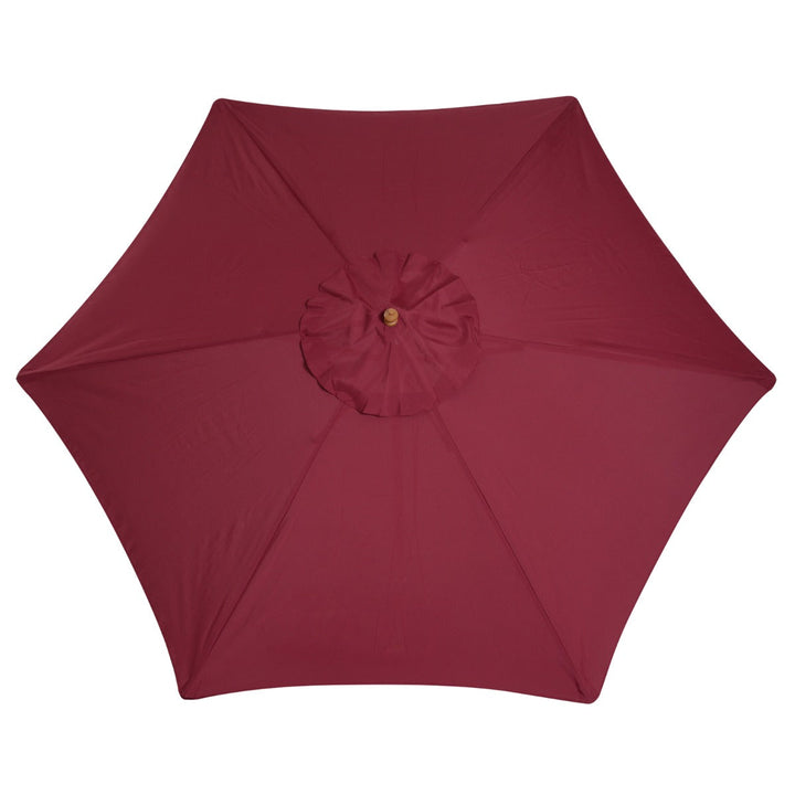 Parasol Pátio Terraço Jardim Diâmetro 2,5m Altura 2,3 m Cor Vinho