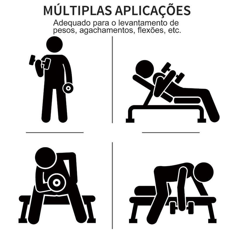 Jogo de 8 Halteres Hexagonais 4 Pares 4kg 3kg 2kg 1kg com Revestimento Pesos para Exercícios em Casa Academia Aço Multicolor