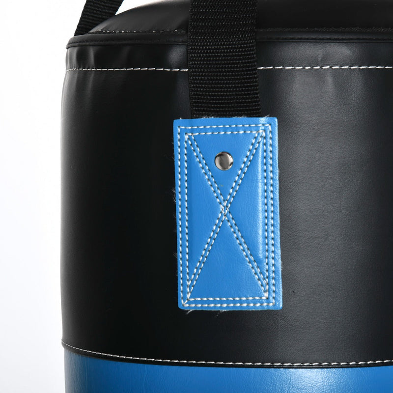 Saco de Boxe Profissional Puching Bag com Luvas de 8 oz Gancho e Bolsa de Armazenamento Saco de Areia de Treinamento para Adultos e Adolescentes Ø25x102 cm Azul