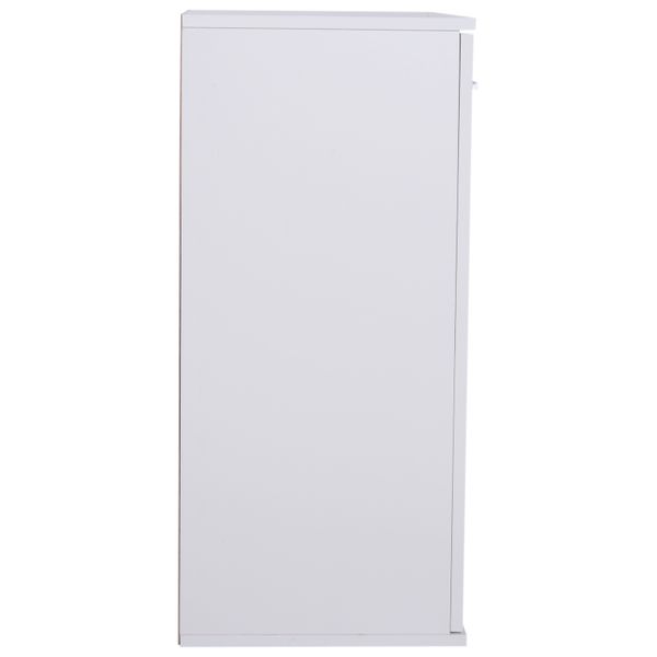 Armário tipo Aparador amplo espaço de armazenamento multiuso para sala de estar com portas e gavetas 71x35x76cm branco