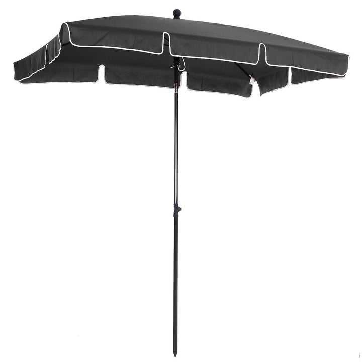Guarda-sol Grande Reclinável Impermeável e Resistente a UV para Jardim Pátio Praia Piscina Terraço 198x130x240 cm