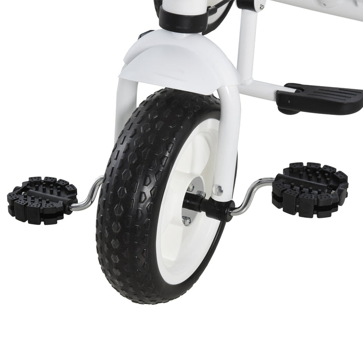 Triciclo Infantil com Capuz - Branco - Ferro, Plástico e Tecido - 103 x 47 x 101cm