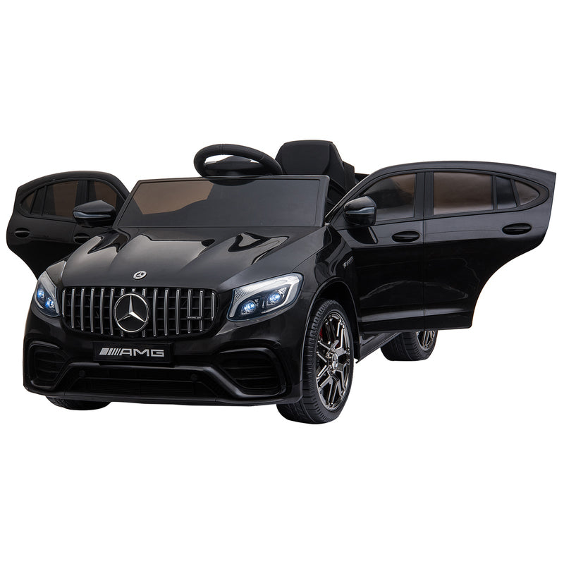 Mercedes AMG Carro elétrico para crianças de acima de 3 anos com controle remoto com música e luzes 12V Carga 30kg 115x70x55cm