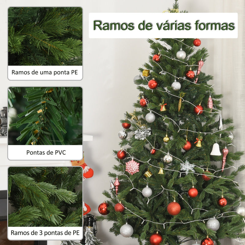 Árvore de natal Φ90x180cm com 696 ramos