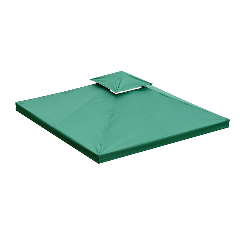 Teto de Reposição para tenda 300x300cm Poliéster Verde Telhado de substituição