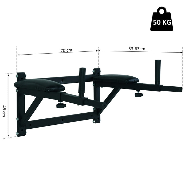 Barra para Elevações de Musculação para Parede Flexões em Casa Abdominais