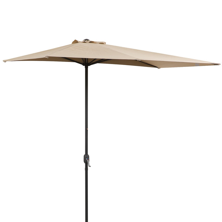 Guarda-sol de meia tela de jardim Parasol do pátio Terraço Retângulo 230x130x245 cm