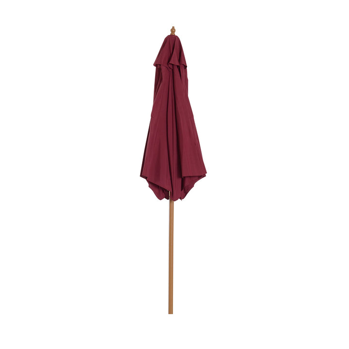 Parasol Pátio Terraço Jardim Diâmetro 2,5m Altura 2,3 m Cor Vinho
