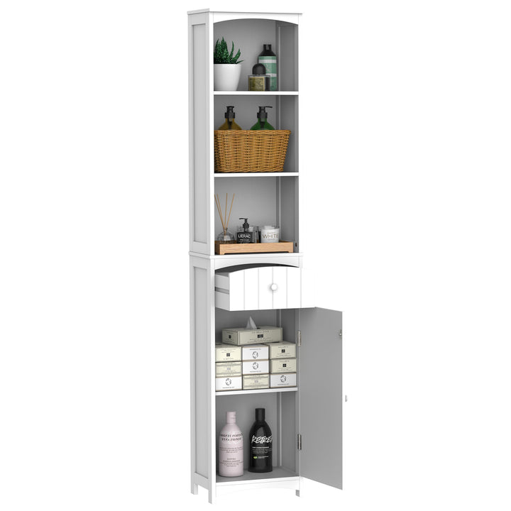 Armário Polivalente – Cor: branco - Madeira – 34 x 24 x 170 cm