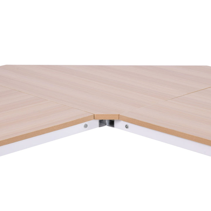 Mesa de computador PC Mesa de escritório formulário de tabela de canto L Armação de Aço 150x150x76cm