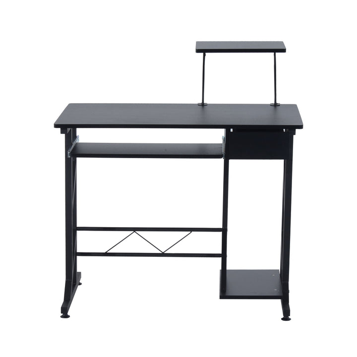 Secretária para Computador Preto Madeira MDF, Ferro 90x50x95 cm