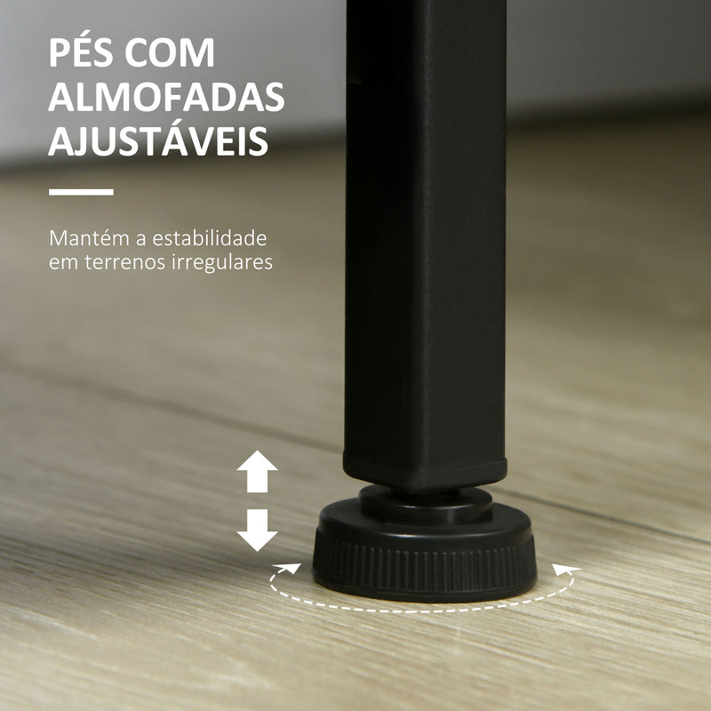 Estante Industrial de 5 Níveis Estante para Livros Móvel de Armazenamento com 2 Gavetas e Estrutura de Metal para Sala de Estar Escritório 80x30x170,5 cm Madeira e Preto