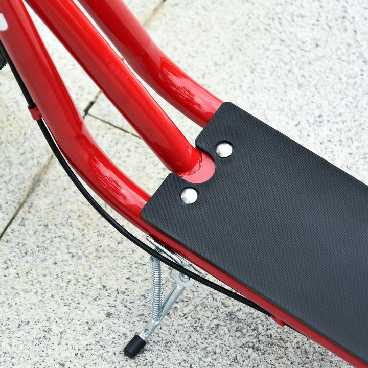 trotinete para crianças acima de 5 anos de altura ajustável com pneus Freio Vermelho