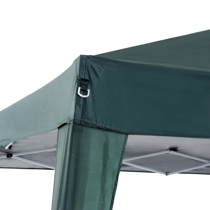 Tenda Dobrável 3 x 3m para Exterior para Jardim Parque de Campismo Festa Loja Eventos Aço e Oxford Verde