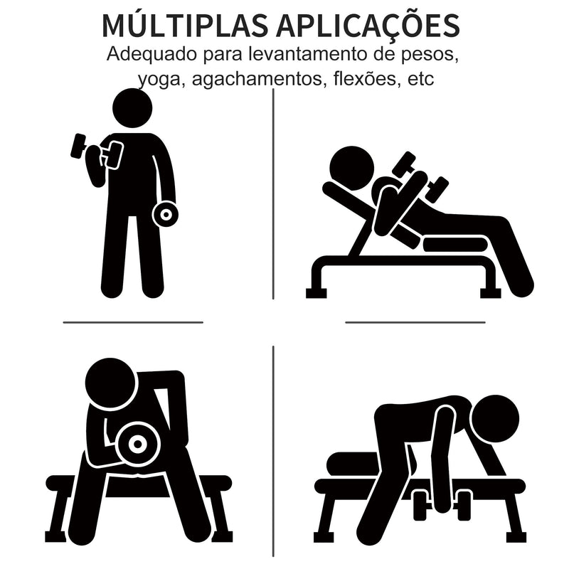 Conjunto de 6 Halteres Hexagonais 3 Pares de 1,5kg, 1kh e 0,5kg Conjunto de Halteres com Maleta de Transporte para Exercícios em Casa Academia Multicor