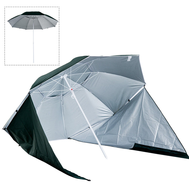 Guarda-sol com Painéis Laterais Tipo de loja - Parasol para Proteção UV F210x222 cm