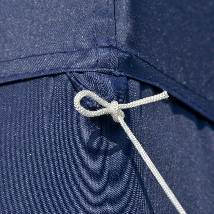 Tenda de Jardim 3x3m Tenda com 4 Partes Laterais Rede Mosquiteira com Zíper Proteção UV para Patio Azul