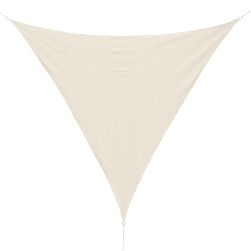 Toldo Vela triangular 3x3x3m para varanda jardim Cor Creme