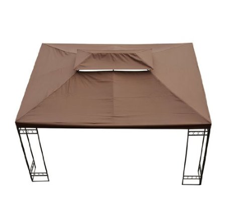 Teto substituição de toldo cobertura superior com 8 Furos 3x4m Marrom