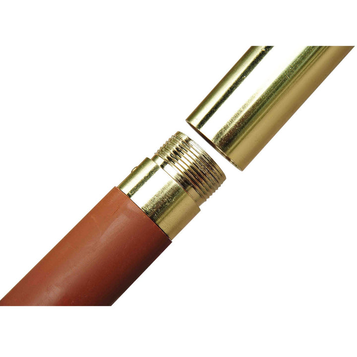 Guarda-sol de cor Café Marrom Poliéster + Madeira Ø 250cmx230 cm