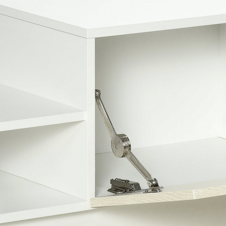 Móvel de TV para Sala de Estar Móvel para Televisor 150x31,5x40cm e Prateleira de Parede 95,5x16x60cm Madeira