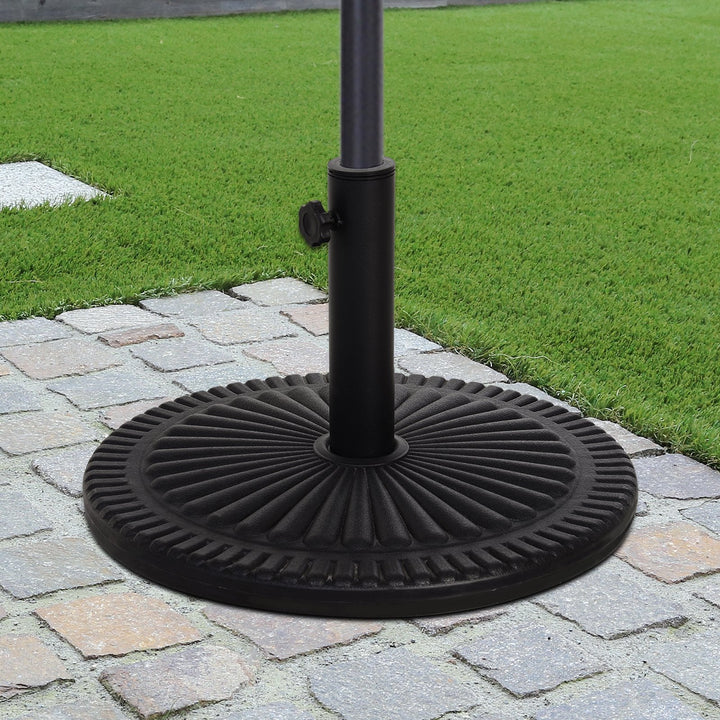 Base de guarda-sol para postes de diferentes diâmetros preto