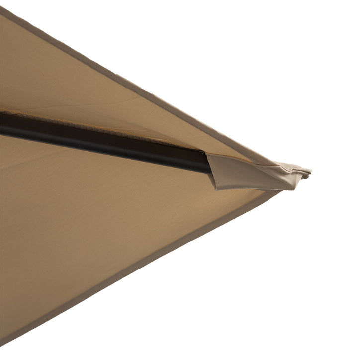 Guarda-sol de meia tela de jardim Parasol do pátio Terraço Retângulo 230x130x245 cm