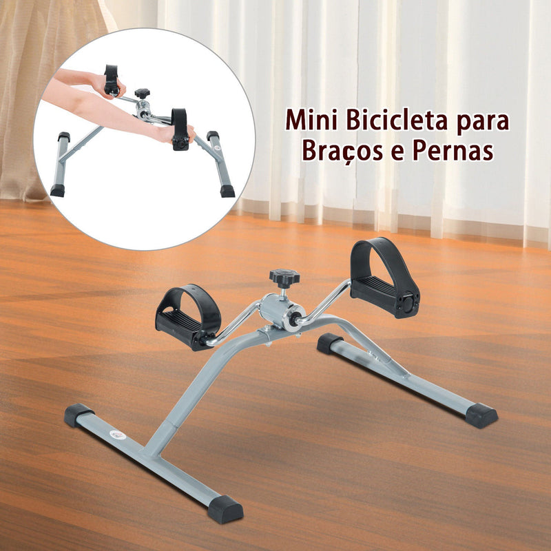 Mini Bicicleta de exercício de aço para dispositivo de ciclismo - 40x53x29 cm