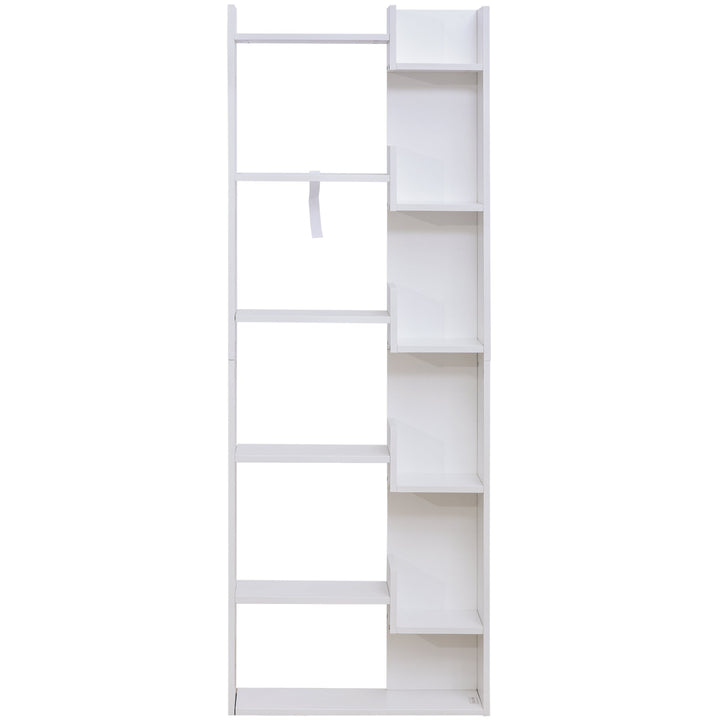 Prateleiras de 6 Níveis Irregular Moderno Anti-tombamento 60x21x162,5 Branco
