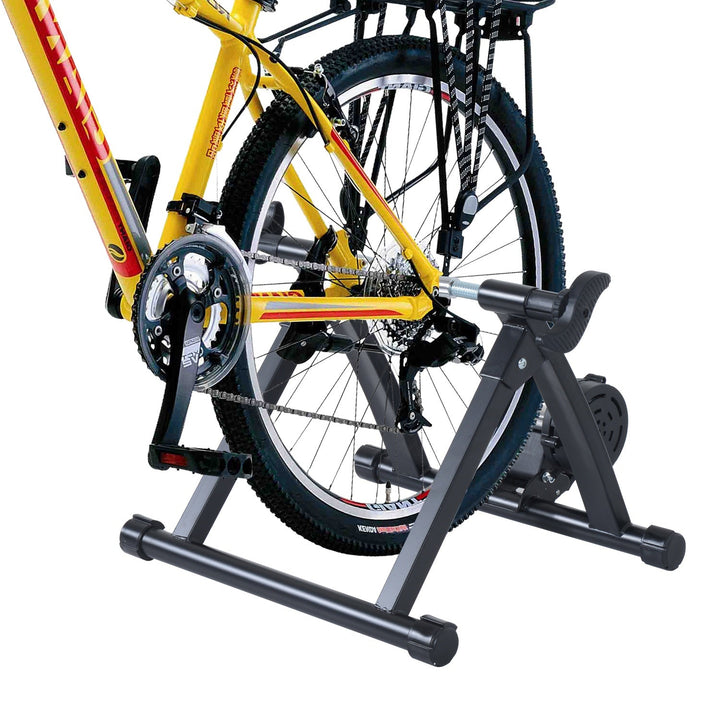 Bicicleta de Treinamento com Rolo Que Dobra Resistência Ajustável Treinador de Ciclismo Aço Bicicleta Interior