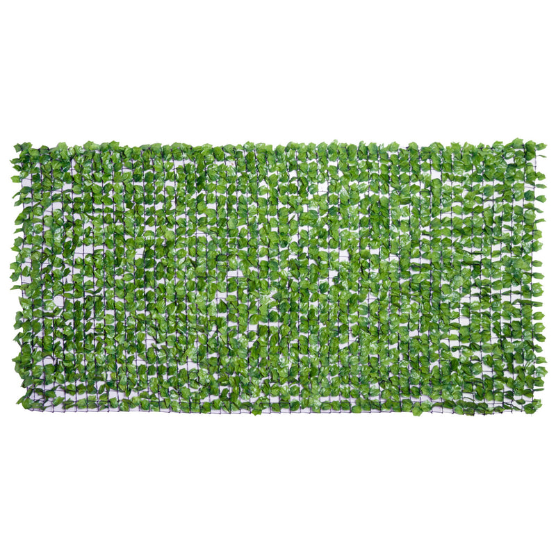 Vedação Artificial em Rolo 3x1,5m Vedação de Privacidade para Balcão Jardim Exterior Planta Decorativa de Parede PE Verde