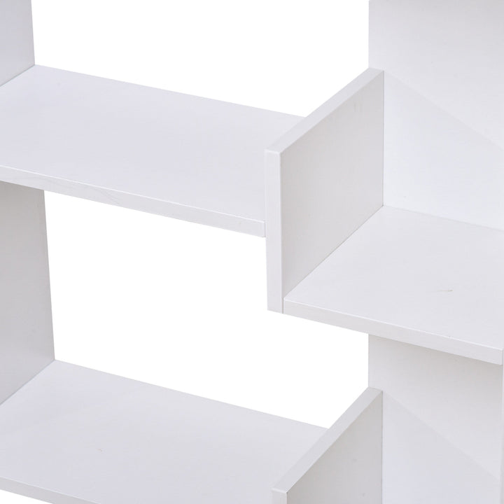 Prateleiras de 6 Níveis Irregular Moderno Anti-tombamento 60x21x162,5 Branco